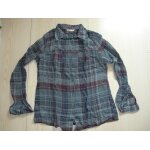 Chemisier promod style froissé taille 40 bleu À carreaux Chemisier promod style froissé taille 40 bleu À carreaux