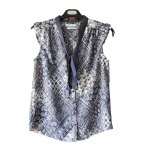Chemisier teddy smith gris et blanc  motifs