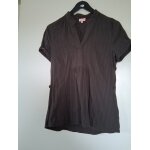 Chemisier tiss marron  ; t - 38 ; tam
