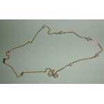 Collier plaqu or avec perles en dcoration