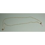 Collier plaqu� or avec petite pierre en pendentif