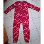 Combinaison polaire - pyjama surpyjama - 16 ans - rose fonc� � pois