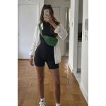 Combinaison short noire c�tel�e shein ? minimal chic ? stretch ? tr�s bon �tat