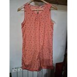 Combinaison short saumon cama�eu 36