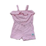 Combishort � rayures rose et blanc. c&a. coton. taille 12 mois. 80 cm.