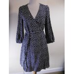 Comptoir des cotonniers robe � pois 100% soie t 36