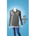 Cop copine taille 40 sweat À capuche femme gris taupe axinite Cop copine taille 40 sweat À capuche femme gris taupe axinite