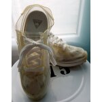 Le coq sportif - baskets rares transparentes �cru cr�me semelle blanche � lacets t38