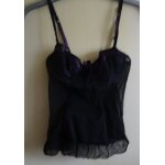 Corset etam noir et violet