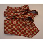 Cravate azzaro - motifs - rouge - soie