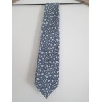 Cravate bleue  motifs feuillage nina ricci