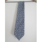 Cravate bleue � motifs feuillage nina ricci