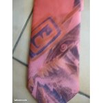 Cravate imprim�s roses & violets