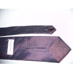 Cravate nina ricci - original - soie rayures prune / bleu marine
