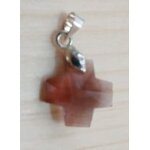 Croix plaqu�e or cristal swarovski (ref d22)
