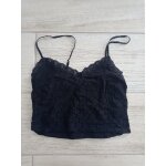 Crop - top type bustier noir - stradivarius - taille s