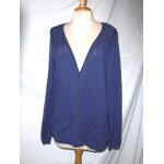 Damart gilet cardigan bleu t 42 �tat neuf