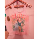 Dbardeur blanc motifs colors 7 ans zara girls.