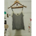 D�bardeur gris col dentelle jaune 38 m naf naf.