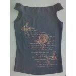 D�bardeur gris � fleurs. promod. taille 36 / 38