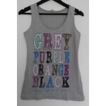 D�bardeur gris et inscription multicolore. etam. taille 38