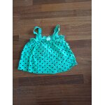 Dbardeur, haut  bretelles, vert et pois noir, taille 9 ans, marque zara, en trs bon tat