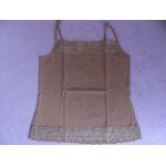 Dbardeur jennyfer marron a dentelle