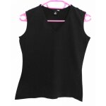 Dbardeur noir. col v. h&m. coton. taille 38