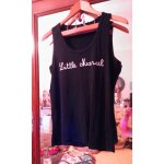 Débardeur noir imprimé blanc 42 xl little marcel. Débardeur noir imprimé blanc 42 xl little marcel.