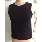 Débardeur noir uni la halle sans manches - col rond taille enfant 12 ans, 152 cm. Débardeur noir uni la halle sans manches - col rond taille enfant 12 ans, 152 cm.