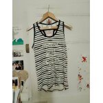 D�bardeur ray� noir blanc strass argent�es 36 s desigual.