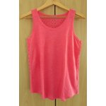 Debardeur rose corail ajoure. tex. coton. taille 38