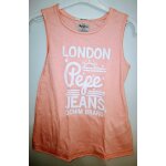 Dbardeur rose imprim london pepe jeans - t 6 ans