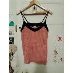 D�bardeur rose motifs et col noirs 40 l pimkie.