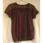 Dbardeur sans manches / manches courtes marron - pimkie - taille m