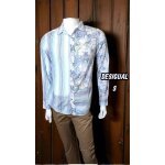 Desigual taille s regular chemise manches longues homme bleue turquoise Desigual taille s regular chemise manches longues homme bleue turquoise