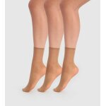 Dim lot de 3 socquettes transparentes canelle beauty resist 20d Dim lot de 3 socquettes transparentes canelle beauty resist 20d