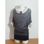 Double top / pull bleu marine avec top blanc  bretelles - taille 1 - cop copine