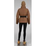 Doudoune ceintur�e marron chic & douillette - taille s / m - indispensable hiver