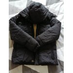 Doudoune d'hiver homme noir avec capuche schott Doudoune d'hiver homme noir avec capuche schott