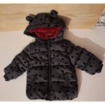 Doudoune int�rieur polaire grise imprim�e t�tes de mickey