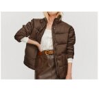 Doudoune marron xxl parka chocolat veste hiver matelasse blouson caramel rembourre grande taille mixte ...