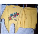 Duo de plage ( jupe haut ) -  ; tahiti beach - 3 suisses - le chouchou  ; - en coton - jaune - taille ...