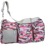 Eastpak � grand sac besace � bandouli�re camo multico rose