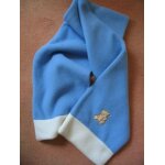 Echarpe bleue en polaire avec nounours damart neuve