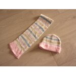 Echarpe + bonnet bout'chou tons pastels b�b� fille