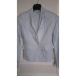 lgante veste de tailleur femme bleu clair en lin taille 36 ide cadeau