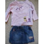Ensemble bb fille jupe en jean haut disney winnie l&ourson taille 3 mois ide cadeau