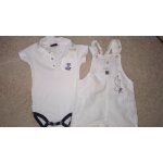 Ensemble b�b� gar�on salopette body  ; sergent major ; taille 3 mois id�e cadeau