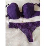 Ensemble darjeeling soutien gorge armature 90e et string large 101. 5 / 106 violet Ensemble darjeeling soutien gorge armature 90e et string large 101. 5 / 106 violet